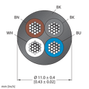 CABLE44PT-500/TXL