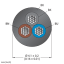 CABLE3X0.34-XX-PUR-BK-500M/TXL