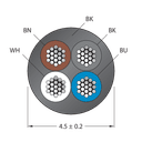 CABLE4X0.34-XX-PUR-BK-500M/TXL
