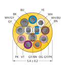 CABLE12X0.14-XX-PUR-YE-100M/TXY