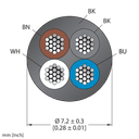 CABLE46PS-500/TXL