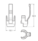 Entriegelungsclip RJ45 YE VE=10Stck.