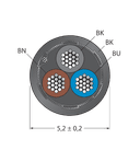 CABLE3X0.34-SH-PUR-BK-500M/TXL