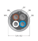 CABLE4X0.34-SH-PVC-GY-500M/TEG