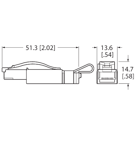 CONNECTOR-FW-RJ45S-86-IDC-CAT-6