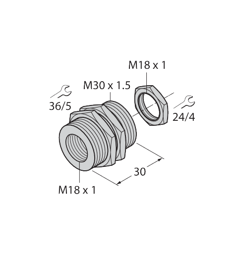 ADAPTER-M30M18 1.4305