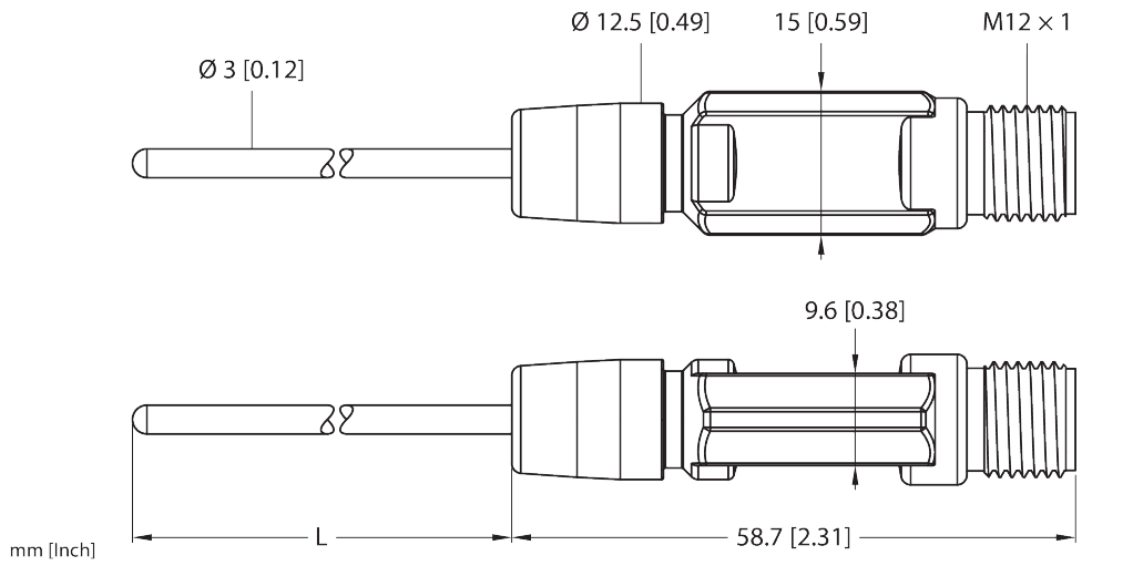 TTM650C-203A-CF-LI6-H1140-L200-10/650°C