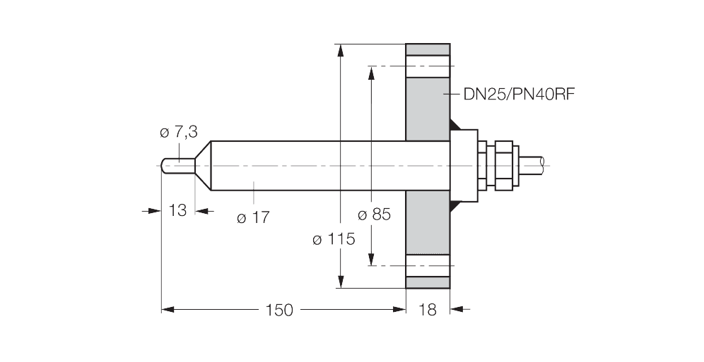 FCS-DN25A4-NAEX0/L150/D152