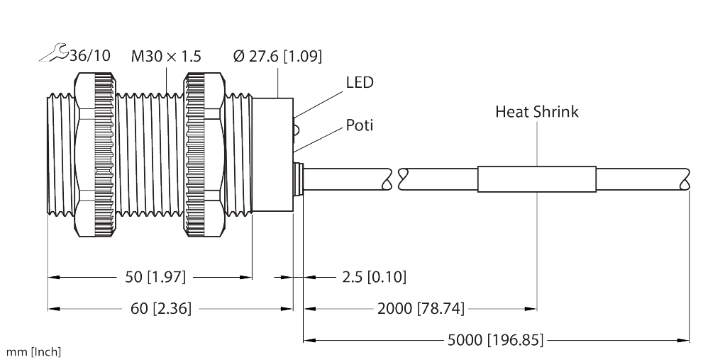 BCF10-S30-VP4X 5M SPLICED