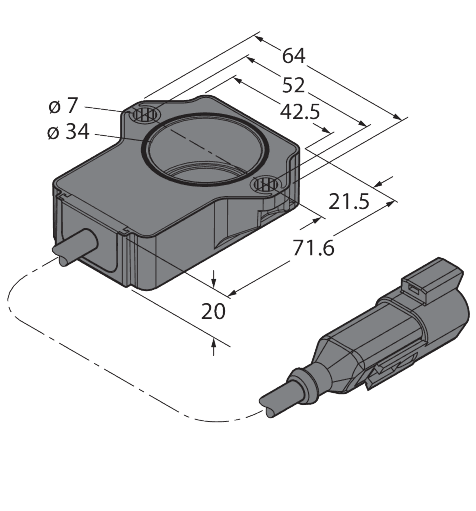 RI360P1-QR20-LU4X2-0.15-DT04-3PMB