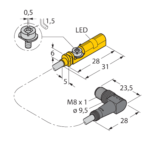 BIM-UNT-AP6X-1.5-PSW3M/S1139
